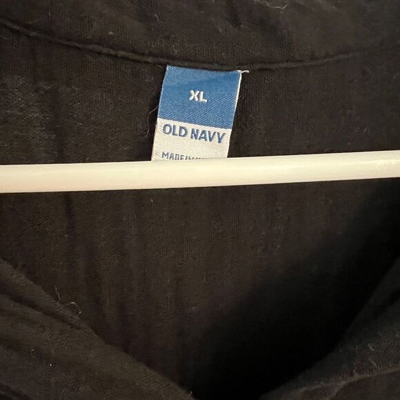 Old Navy Black Button-Front Romper – Size XL - Picture 6 of 6